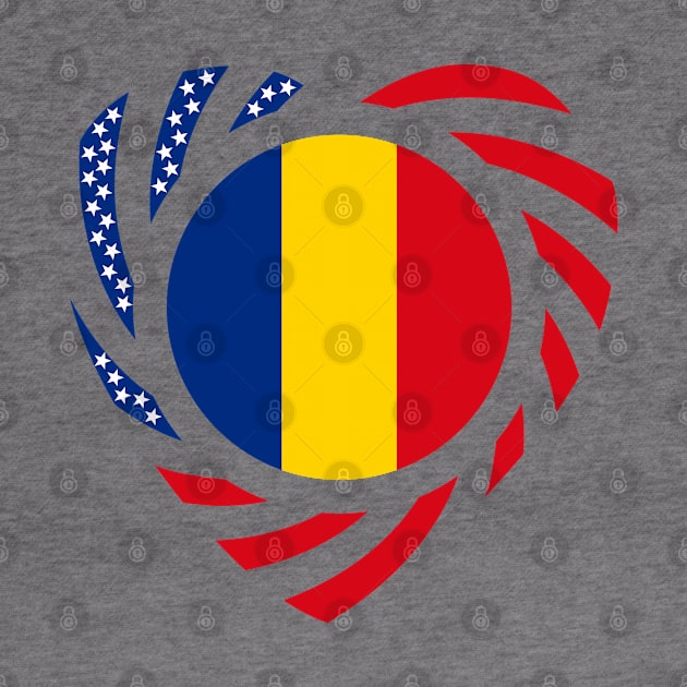 Romanian American Multinational Patriot Flag (Heart) by Village Values